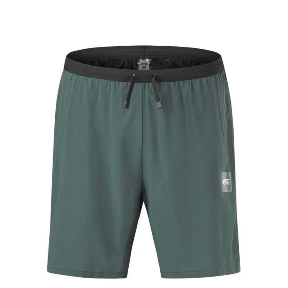 Mens Shorts Woodah Tech Picture Organic Wise Casual New Darkest Spruce Small